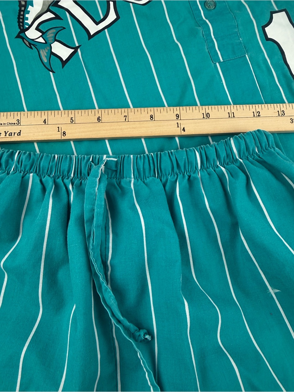 VTG Florida Marlins MLB Button Front Jersey and Shorts Lounge Set Large SEE ALL. - Picture 3 of 9
